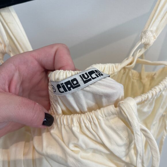 CIAO LUCIA TUTTI DRESS CREAM SIZE MEDIUM - Picture 9 of 11